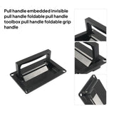 Maxbell Recessed Pull Handle Deck Hatch Accessories for Cabinet Furniture Chest Black