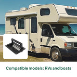 Maxbell Recessed Pull Handle Deck Hatch Accessories for Cabinet Furniture Chest Black