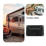 Maxbell Recessed Pull Handle Deck Hatch Accessories for Cabinet Furniture Chest Black