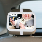 Maxbell Car Seat Mirror Rear Facing Back Seat Mirror Adjustable Wide Angle View