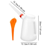 Maxbell Oil Measuring Jug with Pouring Flexible Spout for Automobile Garage Car 1.2L