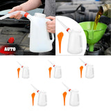 Maxbell Oil Measuring Jug with Pouring Flexible Spout for Automobile Garage Car 1.2L