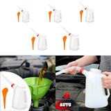 Maxbell Oil Measuring Jug with Pouring Flexible Spout for Automobile Garage Car 1.2L