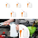 Maxbell Oil Measuring Jug with Pouring Flexible Spout for Automobile Garage Car 1.2L