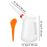 Maxbell Oil Measuring Jug with Pouring Flexible Spout for Automobile Garage Car 2L