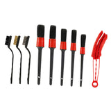 Maxbell 9Pcs Car Detailing Brushes Set for Air Conditioner Vents Accessory Versatile