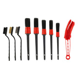 Maxbell 9Pcs Car Detailing Brushes Set for Air Conditioner Vents Accessory Versatile