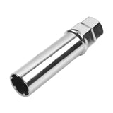 Maxbell Lug Nuts Tuner Socket Key Lugnuts Sockets Drive Tuner Socket Key Tools Silver 6 Point Splines