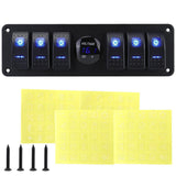 Maxbell Rocker Switch Panel Versatile Voltages Display for Boats Vehicles Marine