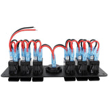 Maxbell Rocker Switch Panel Versatile Voltages Display for Boats Vehicles Marine