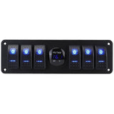 Maxbell Rocker Switch Panel Versatile Voltages Display for Boats Vehicles Marine