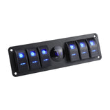 Maxbell Rocker Switch Panel Versatile Voltages Display for Boats Vehicles Marine