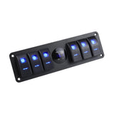 Maxbell Rocker Switch Panel Versatile Voltages Display for Boats Vehicles Marine