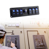 Maxbell Rocker Switch Panel Versatile Voltages Display for Boats Vehicles Marine