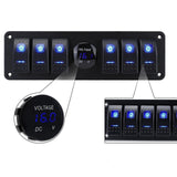 Maxbell Rocker Switch Panel Versatile Voltages Display for Boats Vehicles Marine