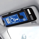 Maxbell Car Handicap Placard Holder Easy Installation PVC Car Handicap Permit Symbol