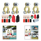 Maxbell Generic Battery Terminal Connectors Set Sturdy Spare Parts for Car Boat without Brush