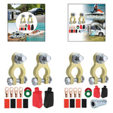 Maxbell Generic Battery Terminal Connectors Set Sturdy Spare Parts for Car Boat without Brush