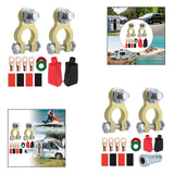 Maxbell Generic Battery Terminal Connectors Set Sturdy Spare Parts for Car Boat without Brush