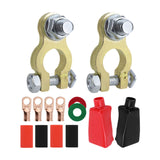 Maxbell Generic Battery Terminal Connectors Set Sturdy Spare Parts for Car Boat without Brush