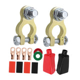 Maxbell Generic Battery Terminal Connectors Set Sturdy Spare Parts for Car Boat without Brush