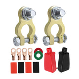 Maxbell Generic Battery Terminal Connectors Set Sturdy Spare Parts for Car Boat without Brush