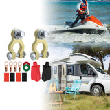 Maxbell Generic Battery Terminal Connectors Set Sturdy Spare Parts for Car Boat without Brush