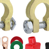 Maxbell Generic Battery Terminal Connectors Set Sturdy Spare Parts for Car Boat without Brush