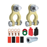 Maxbell Generic Battery Terminal Connectors Set Sturdy Spare Parts for Car Boat with Brush