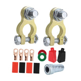 Maxbell Generic Battery Terminal Connectors Set Sturdy Spare Parts for Car Boat with Brush