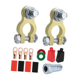 Maxbell Generic Battery Terminal Connectors Set Sturdy Spare Parts for Car Boat with Brush
