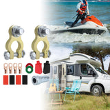Maxbell Generic Battery Terminal Connectors Set Sturdy Spare Parts for Car Boat with Brush