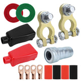 Maxbell Generic Battery Terminal Connectors Set Sturdy Spare Parts for Car Boat with Brush