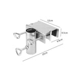 Maxbell Patio Umbrella Clamp Bench Deck Umbrella Stand for Deck Beach Courtyard