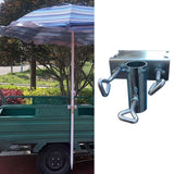Maxbell Patio Umbrella Clamp Bench Deck Umbrella Stand for Deck Beach Courtyard