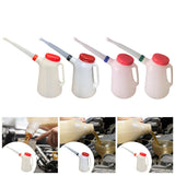 Maxbell Oil Measuring Container with Cap Oil Pot with Scale Automotive Oil Dispenser red