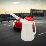 Maxbell Oil Measuring Container with Cap Oil Pot with Scale Automotive Oil Dispenser red