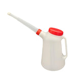 Maxbell Oil Measuring Container with Cap Oil Pot with Scale Automotive Oil Dispenser red