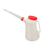 Maxbell Oil Measuring Container with Cap Oil Pot with Scale Automotive Oil Dispenser red