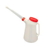 Maxbell Oil Measuring Container with Cap Oil Pot with Scale Automotive Oil Dispenser red