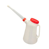 Maxbell Oil Measuring Container with Cap Oil Pot with Scale Automotive Oil Dispenser red