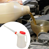 Maxbell Oil Measuring Container with Cap Oil Pot with Scale Automotive Oil Dispenser red