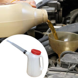 Maxbell Oil Measuring Container with Cap Oil Pot with Scale Automotive Oil Dispenser black ring