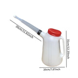 Maxbell Oil Measuring Container with Cap Oil Pot with Scale Automotive Oil Dispenser black ring