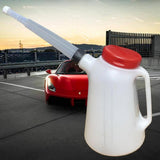 Maxbell Oil Measuring Container with Cap Oil Pot with Scale Automotive Oil Dispenser black ring