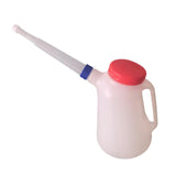 Maxbell Oil Measuring Container with Cap Oil Pot with Scale Automotive Oil Dispenser blue ring