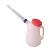 Maxbell Oil Measuring Container with Cap Oil Pot with Scale Automotive Oil Dispenser blue ring