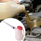 Maxbell Oil Measuring Container with Cap Oil Pot with Scale Automotive Oil Dispenser blue ring