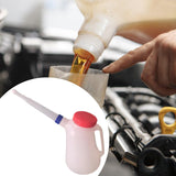 Maxbell Oil Measuring Container with Cap Oil Pot with Scale Automotive Oil Dispenser blue ring