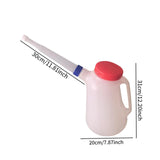 Maxbell Oil Measuring Container with Cap Oil Pot with Scale Automotive Oil Dispenser blue ring